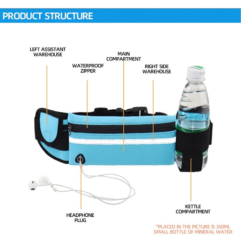 Running Sport Jogging Portable Outdoor Phone Holder Waterproof Belt Bag