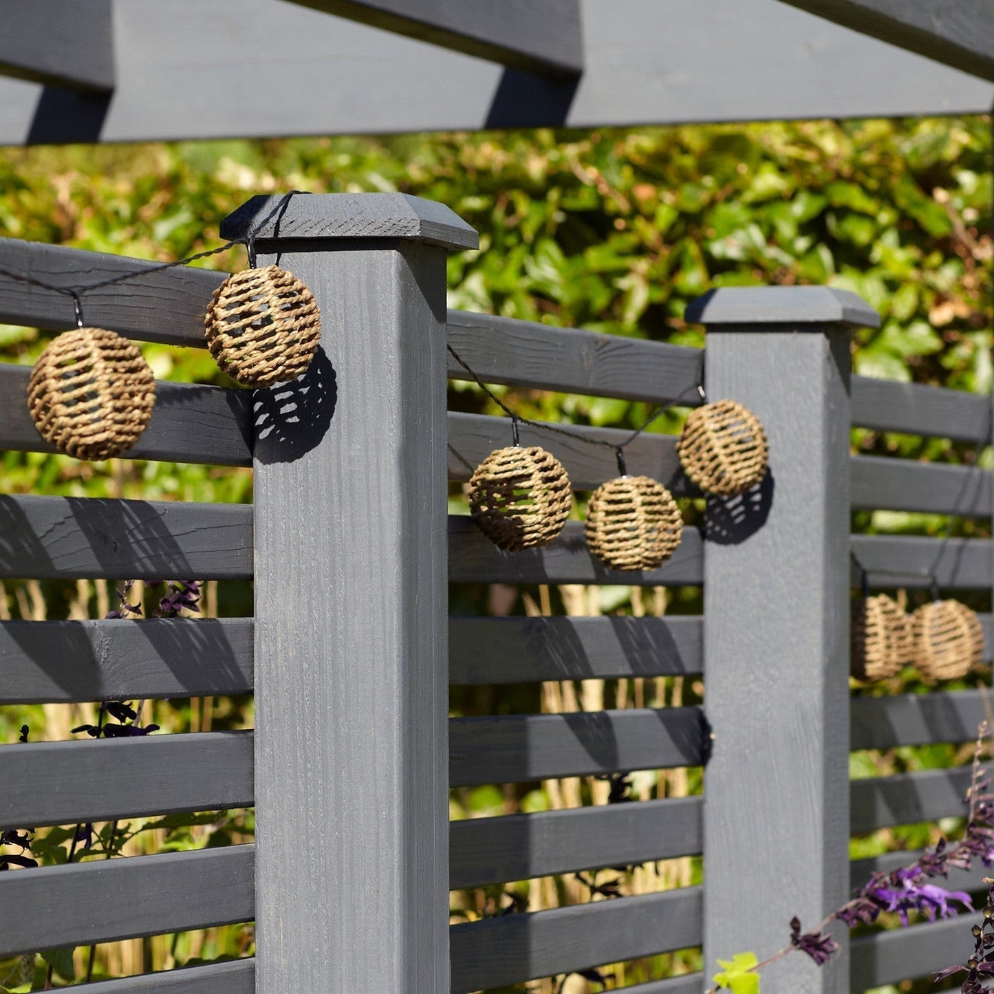 SolarGlow – Rattan Fairy Light String with Magical Lighting Bowlift