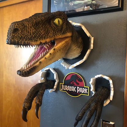 BowLift | Wall Bursting Velociraptor Decorations