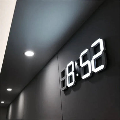 Frendorf | LumiSync 3D LED Wall Clock – Modern Digital Clock with Dimmable Lighting
