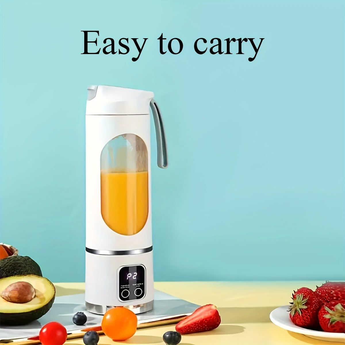 Skanto | Portable USB Rechargeable Blender & Juicer – Easy to Clean, Perfect for Fruit & Vegetable Drinks, Milkshakes, 10.14 oz to 16.91 oz Capacity