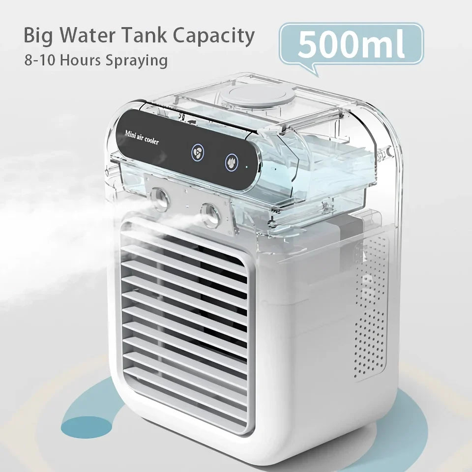 Portable Mini USB Air Cooler Fan with Rechargeable Humidifier | Skanto