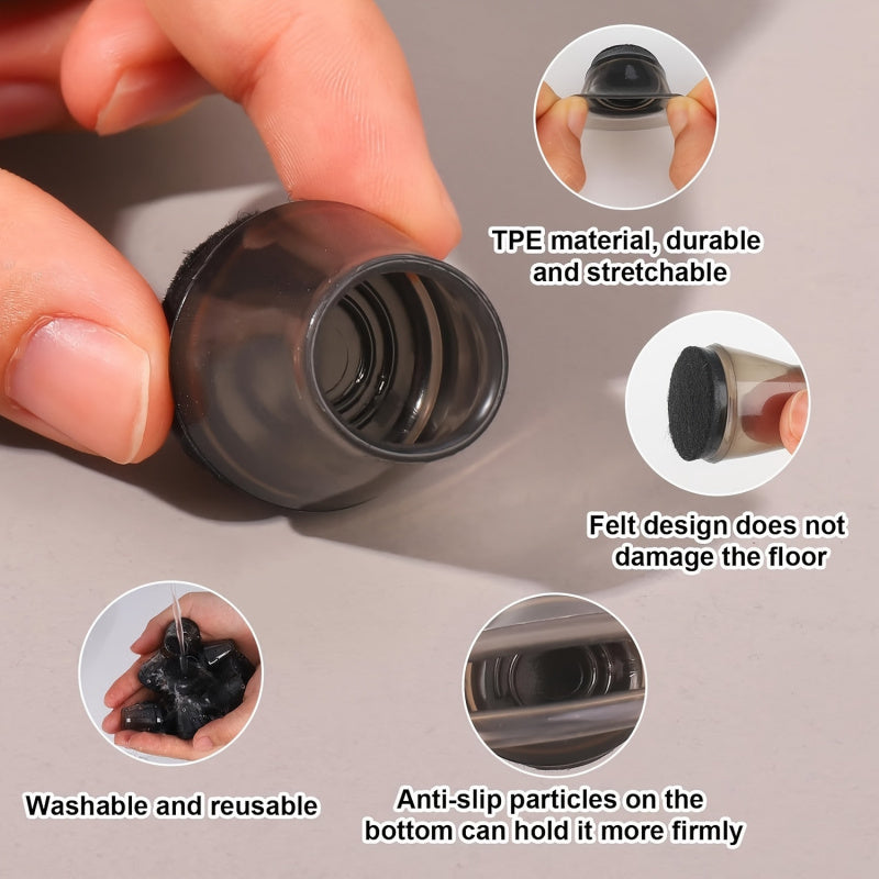 Chair Leg Felt Glides Caps | Karnz