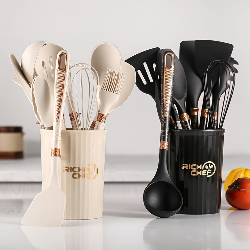 Skanto | Cooking - Kitchen Joy with the Elegant Silicone Kitchen Utensil Set