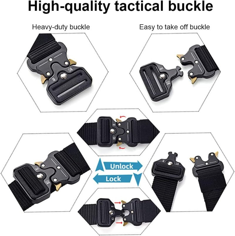 Skanto | Tactical Nylon Belt with Quick Release Aluminum Buckle