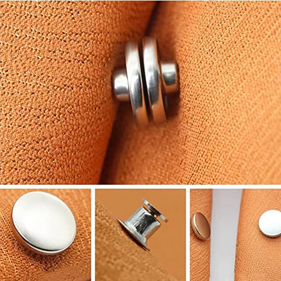 BowLift | Magnetic Curtain Clips | Alloy Button Holders for Light Blocking & Secure Drapes