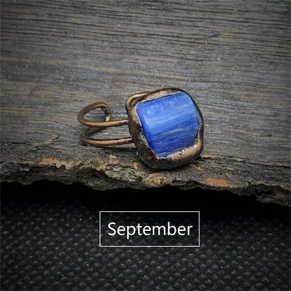 Skanto | Natural Raw Birthstone Ring - Selina