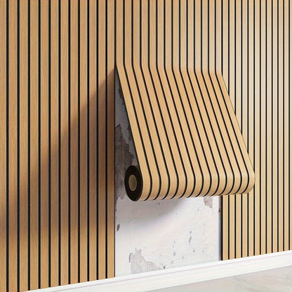 BowLift | WoodLook Wall Panels – Self-Adhesive 3D PVC Wall Covering for Quick Living Effect