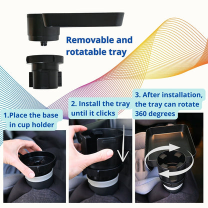 BowLift | Ergonomic Non-Slip Tablet Holder Kids Adjustable Car Seat Tray