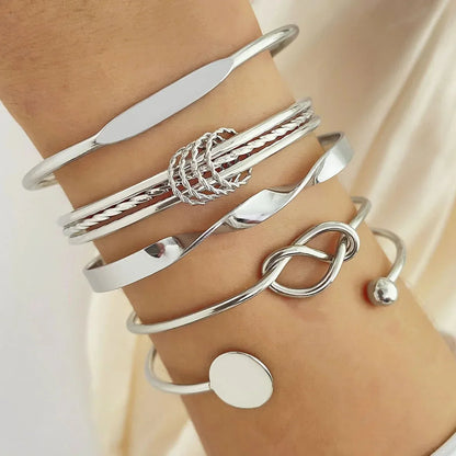 BowLift | 5pcs Twist Bangle Bracelet Stack
