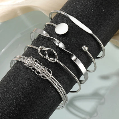 BowLift | 5pcs Twist Bangle Bracelet Stack