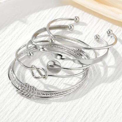 BowLift | 5pcs Twist Bangle Bracelet Stack