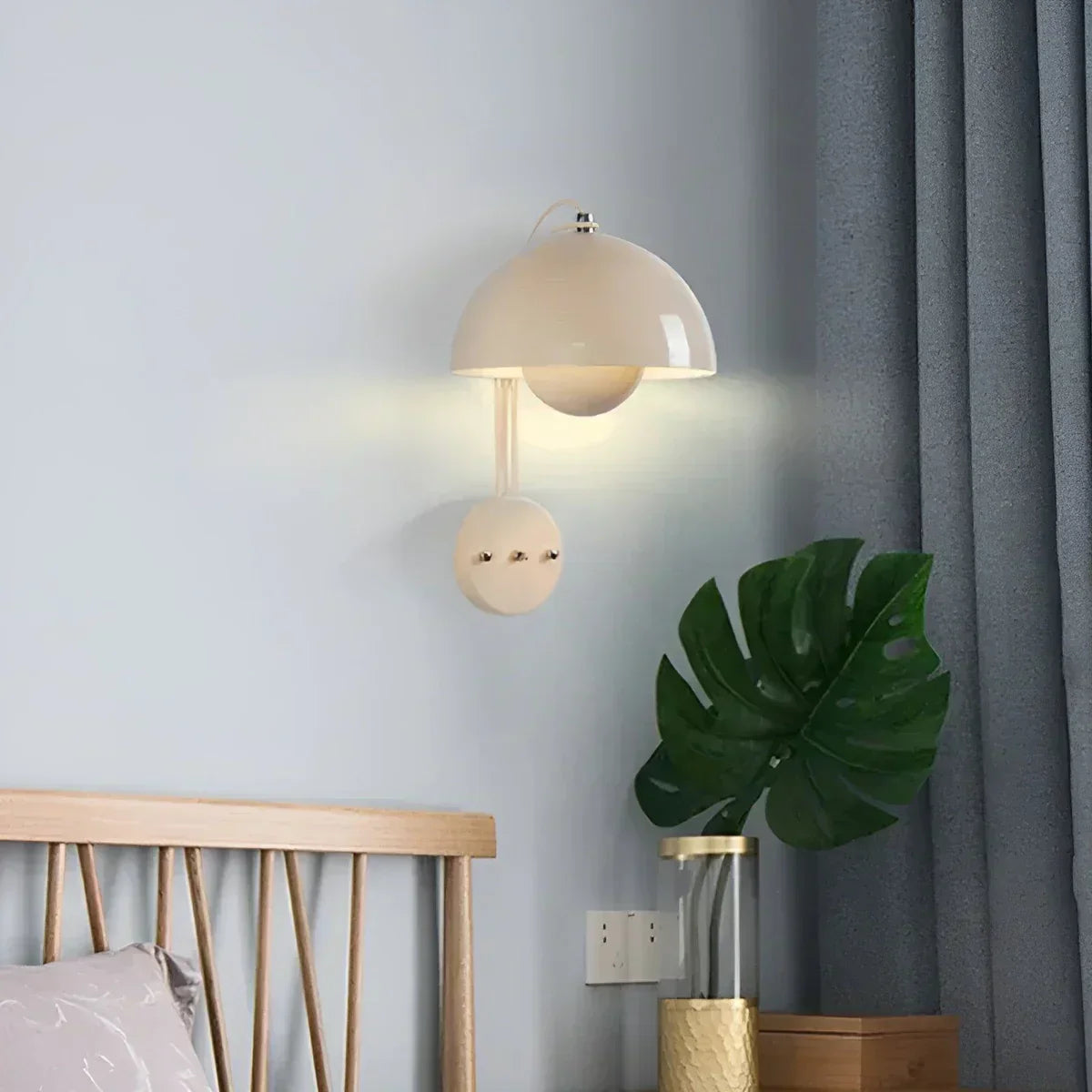 Skanto | BudLume - Mushroom Light Cozy Scandinavian Wall Lamp
