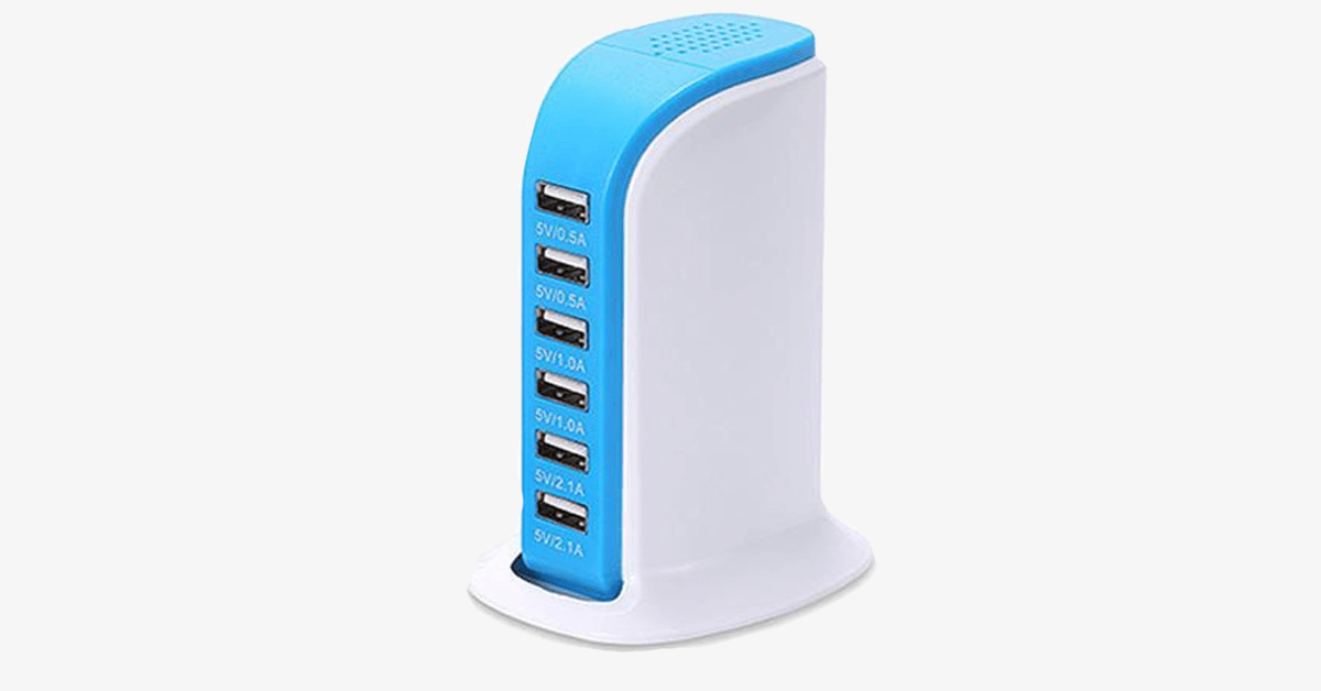 BowLift | Portable USB Charging Station – Charge 6 Devices at Once!