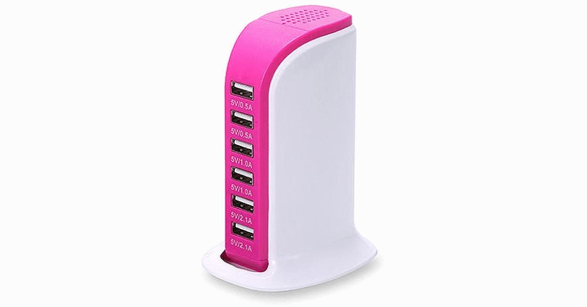 BowLift | Portable USB Charging Station – Charge 6 Devices at Once!