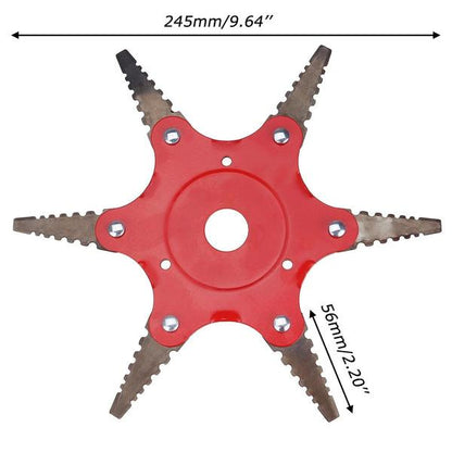 BowLift | 6 Blades Lawn Mower Blade Metal Brush Cutter Blades Trimmer Blade