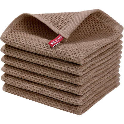 Skanto | 6-Pack Cotton Waffle Kitchen Towels