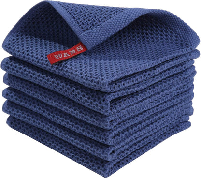 Skanto | 6-Pack Cotton Waffle Kitchen Towels