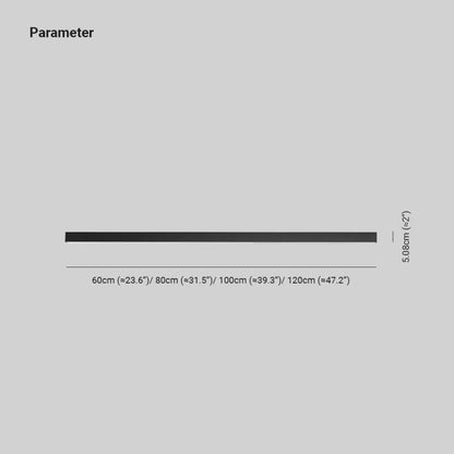 Skanto | Black Metal LED Linear Ceiling Lamp Minimalist Modern Design
