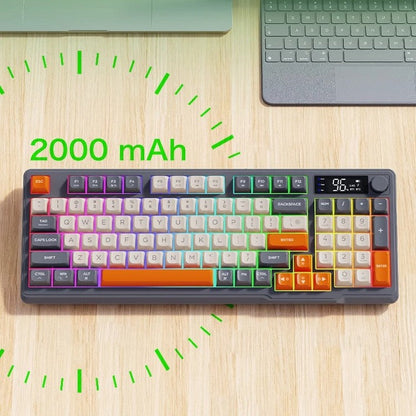 BowLift | Silent Mechanical Keyboard - Cool Gaming Wireless Design with Display