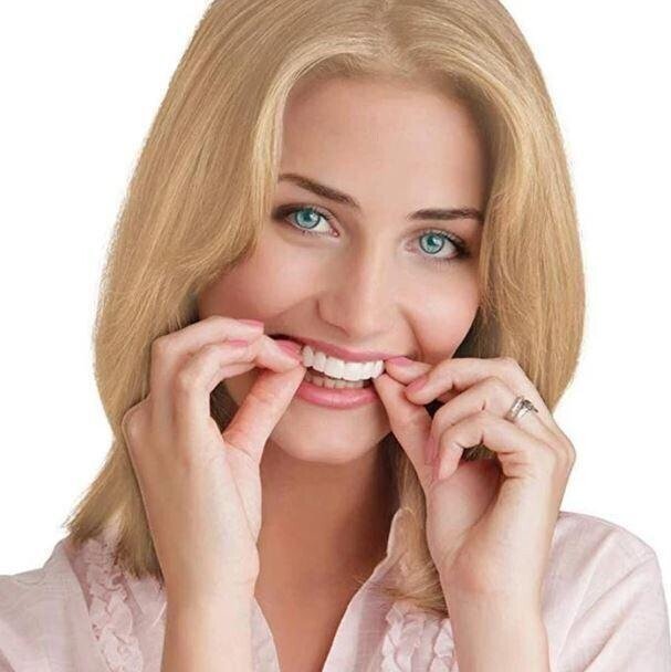 Adjustable, clip-on denture