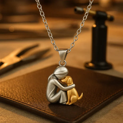 Skanto | PawHeart Necklace – Jewelry for Dog Lovers with Paw Print