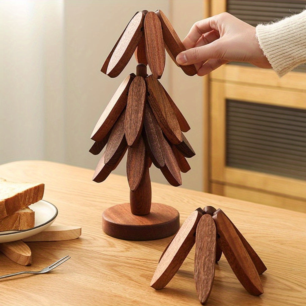 Bamboo Coaster Set 4-piece | Skanto