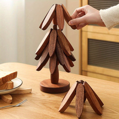 Bamboo Coaster Set 4-piece | Skanto