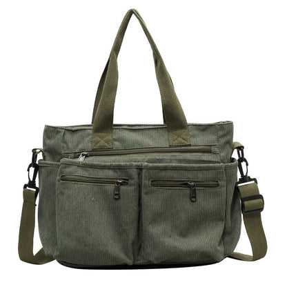 Skanto Skanto | Solid Corduroy Tote Bag