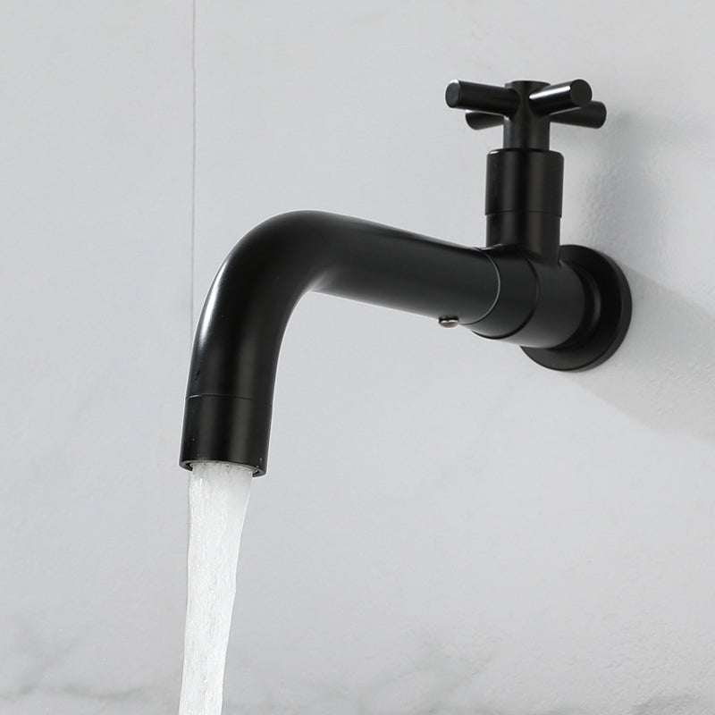 Modern single-lever basin faucet with 1 hole for wall mounting