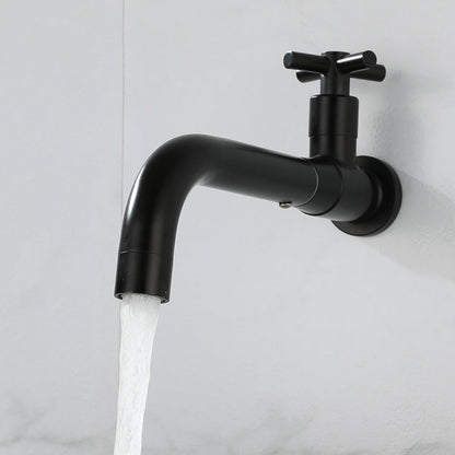 Modern single-lever basin faucet with 1 hole for wall mounting