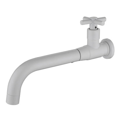 Modern single-lever basin faucet with 1 hole for wall mounting