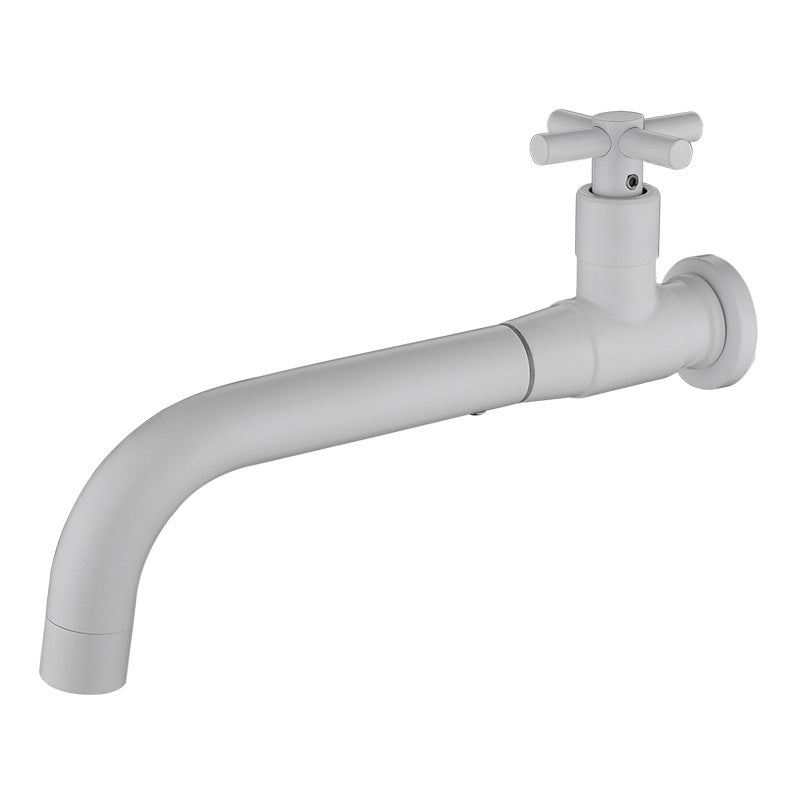 Modern single-lever basin faucet with 1 hole for wall mounting