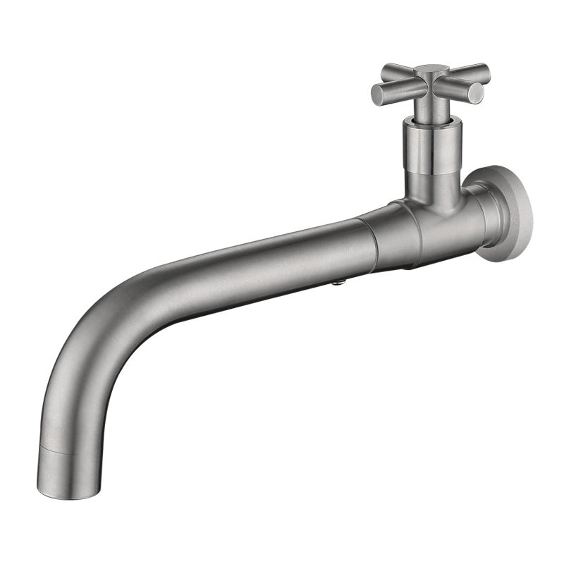 Modern single-lever basin faucet with 1 hole for wall mounting