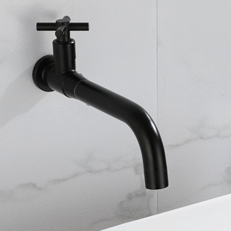 Modern single-lever basin faucet with 1 hole for wall mounting