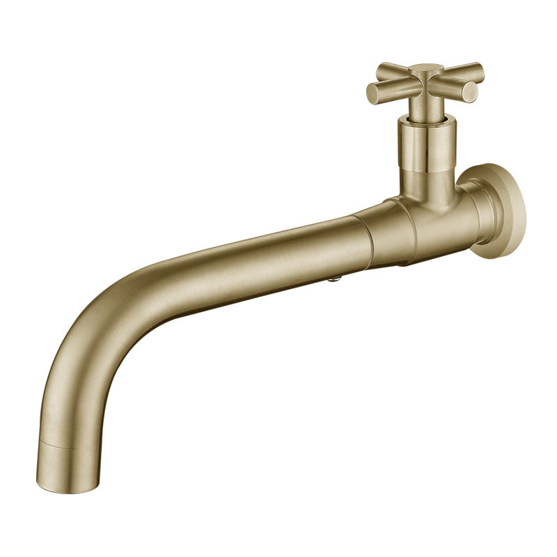Modern single-lever basin faucet with 1 hole for wall mounting