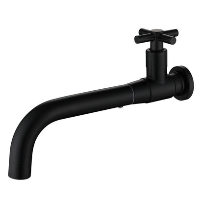 Modern single-lever basin faucet with 1 hole for wall mounting