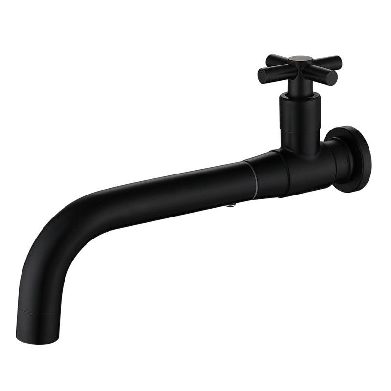 Modern single-lever basin faucet with 1 hole for wall mounting