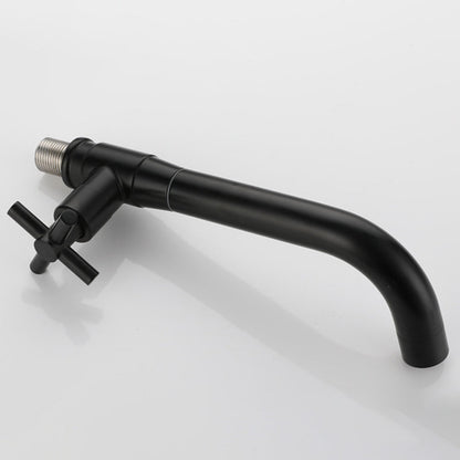 Modern single-lever basin faucet with 1 hole for wall mounting