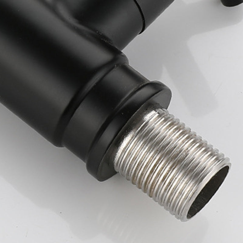 Modern single-lever basin faucet with 1 hole for wall mounting