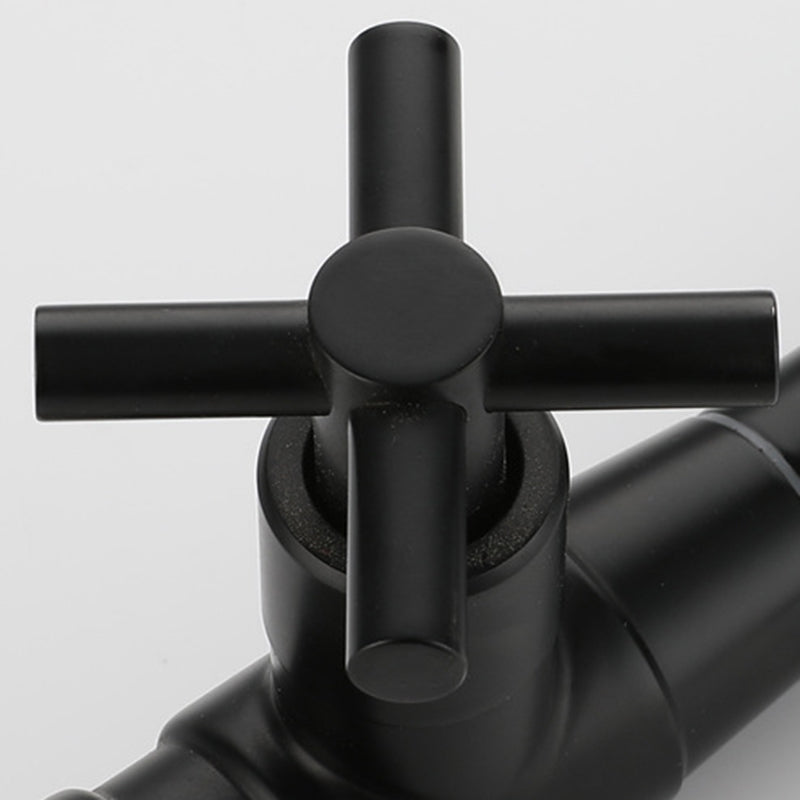 Modern single-lever basin faucet with 1 hole for wall mounting