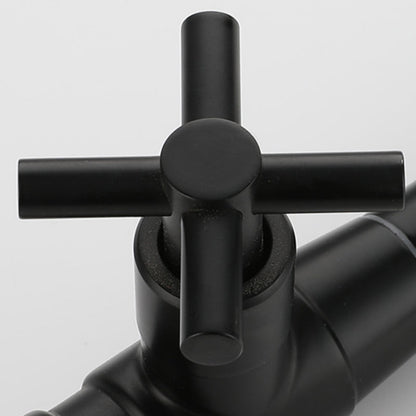 Modern single-lever basin faucet with 1 hole for wall mounting