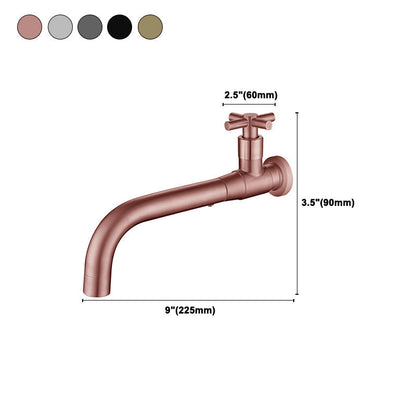 Modern single-lever basin faucet with 1 hole for wall mounting