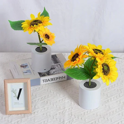 BowLift | Sunflower Lamp Artificial Sunflower in Pot with LED Lights for Valentine's Day, Mother's Day and Birthday Gifts