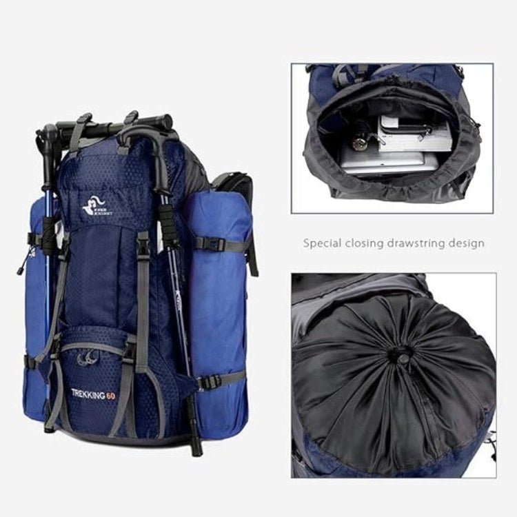 Skanto | 60L Waterproof Hiking Backpack | Lightweight, Ergonomic Design & Smart Storage for Day Hikes & Expeditions