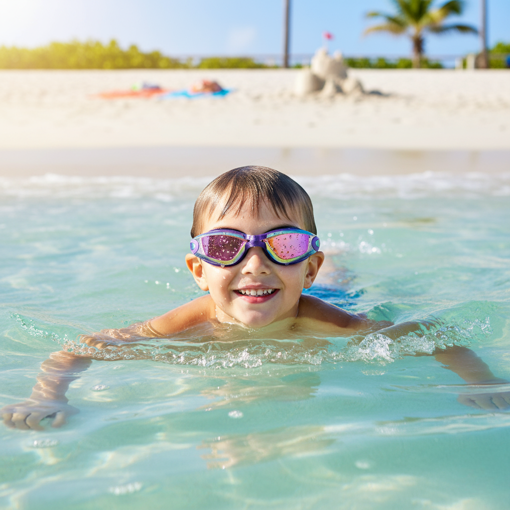 Anti-fog swimming goggles for clear vision and comfort