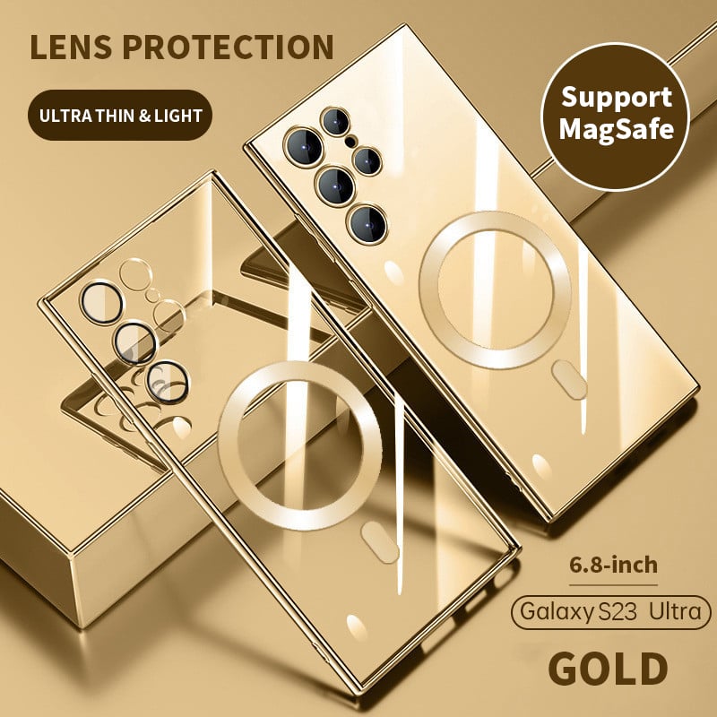 Transparent Luxury Coating Magnetic Case for Samsung