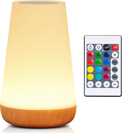 Kalsten | Night Light, LED Touch Bedside Table Lamp, 13 RGB Colours Changing