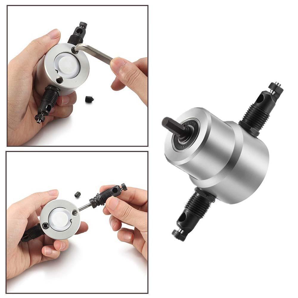 Skanto | Nibbler Cutter Drill Attachment Double Head Metal Sheet