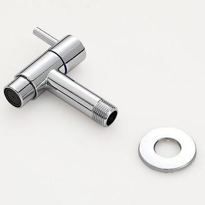 BowLift | Contemporary Wall-Mounted Bathroom Faucet Single Hole Low Arc Solid Brass Circular Faucet